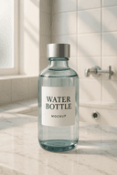 Bottle in luxury bathroom scene
