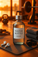 Bottle in fitness workout scene